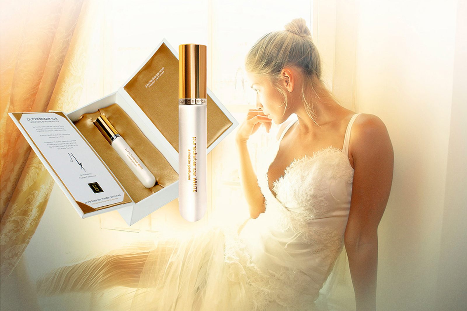 Puredistance White a Master Perfume inside a classic white giftbox