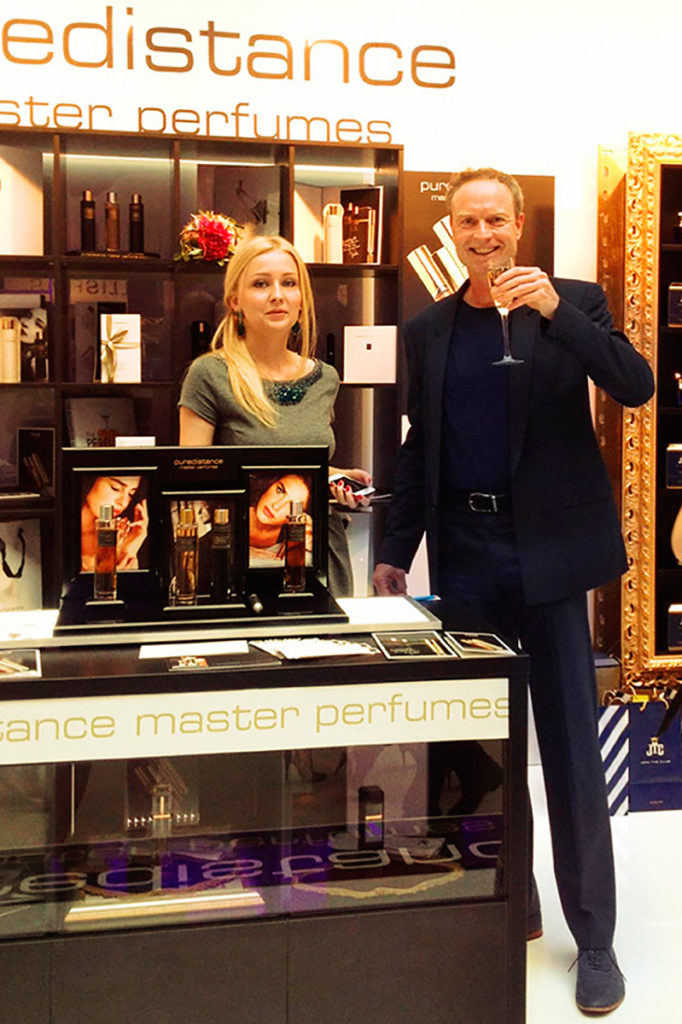 Puredistance Master Perfumes stand with Jan Ewoud Vos at VIP event in Moscow