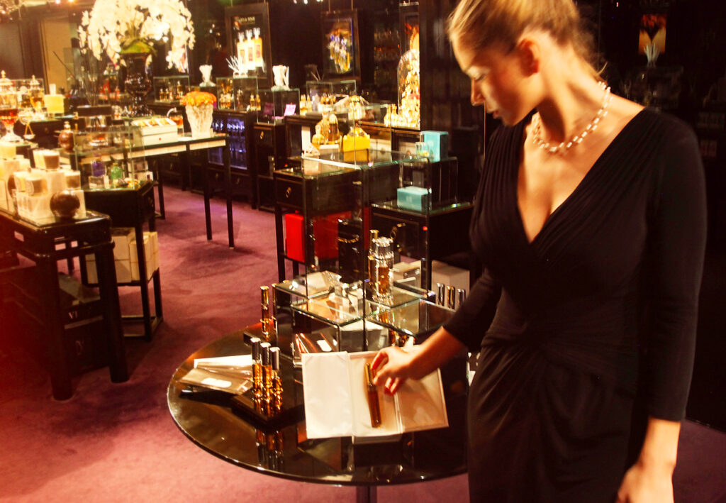 Puredistance 1 Perfume on display in Roja Dove Haute Parfumerie in Harrods