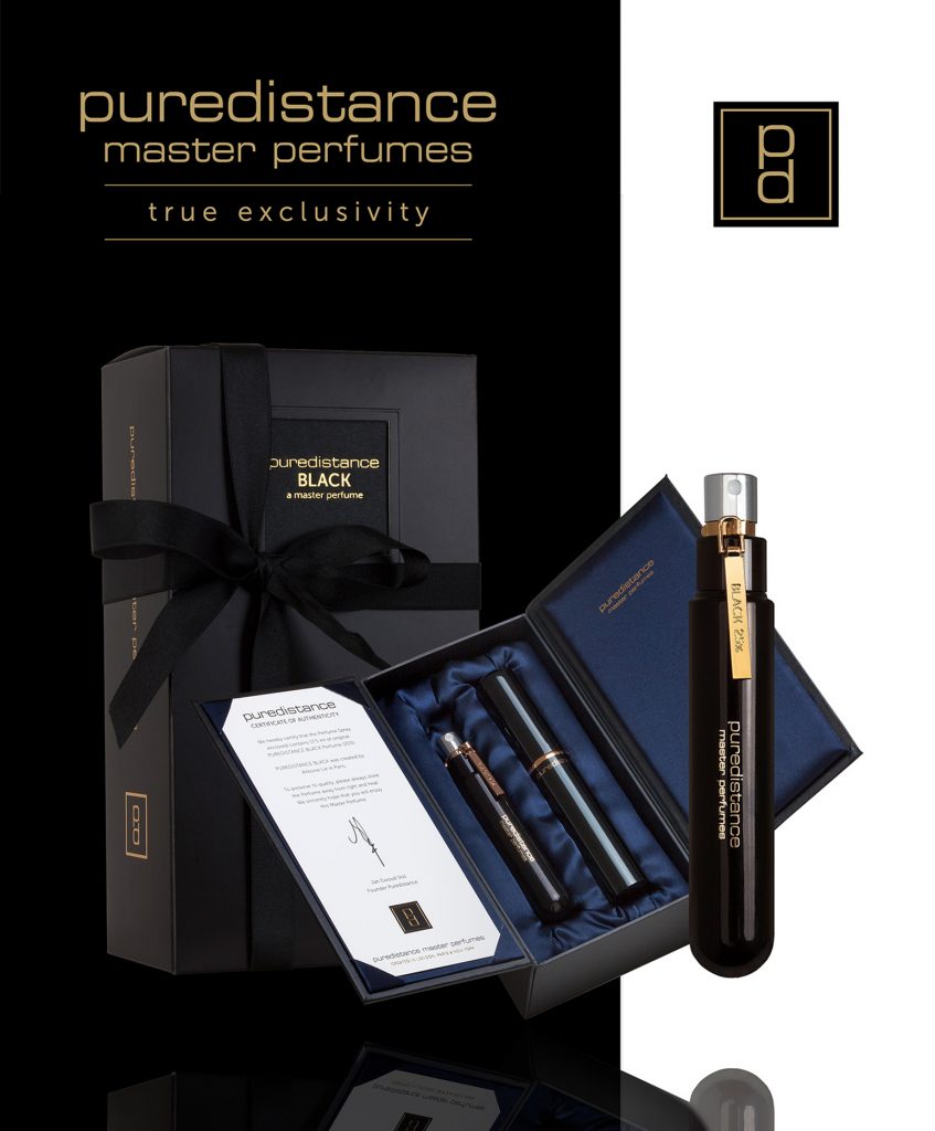 The new 17.5ml Giftbox of Puredistance BLACK